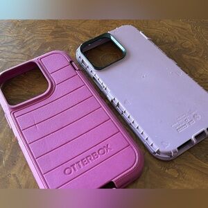 iPhone 14 max Pink and purple otterbox